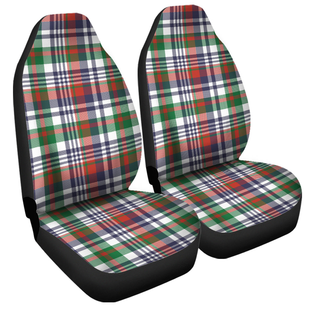 Christmas Madras Plaid Print Universal Fit Car Seat Covers