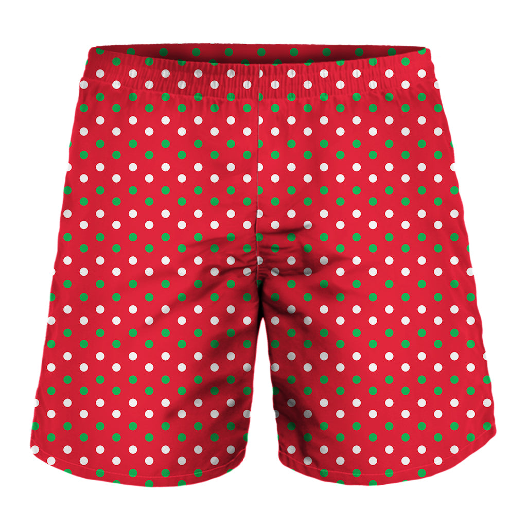 Christmas Polka Dot Pattern Print Men's Shorts