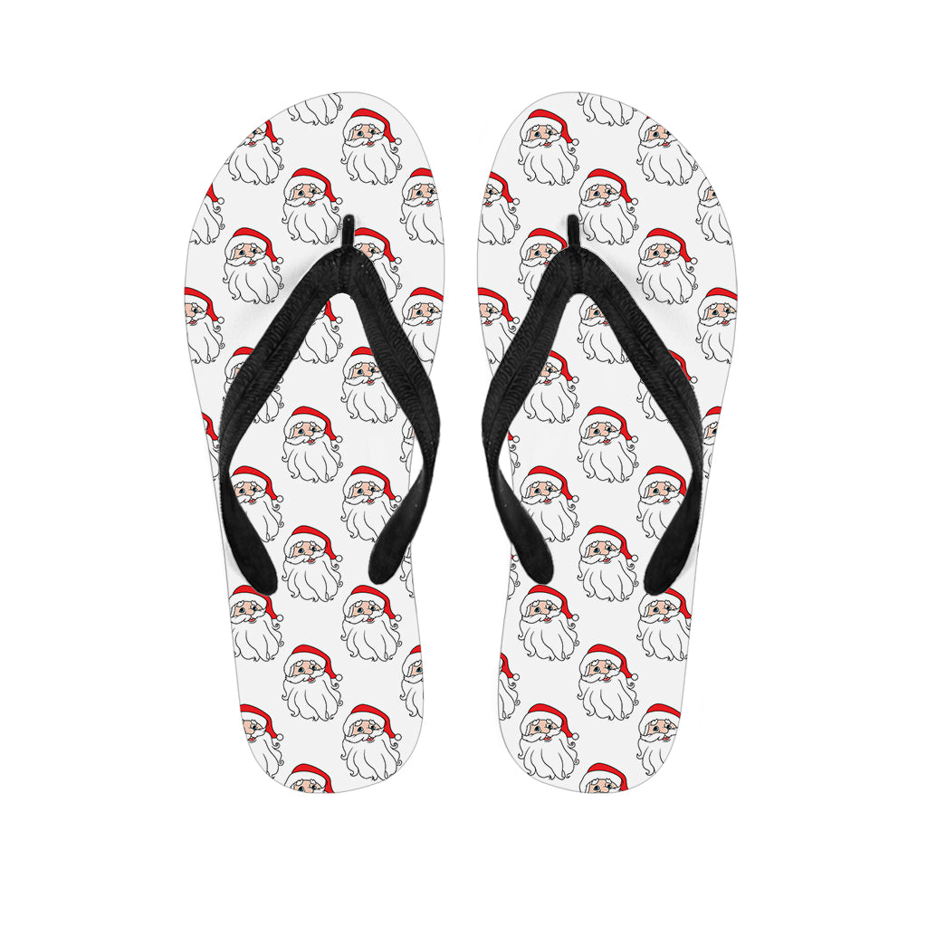 Christmas Santa Claus Pattern Print Flip Flops