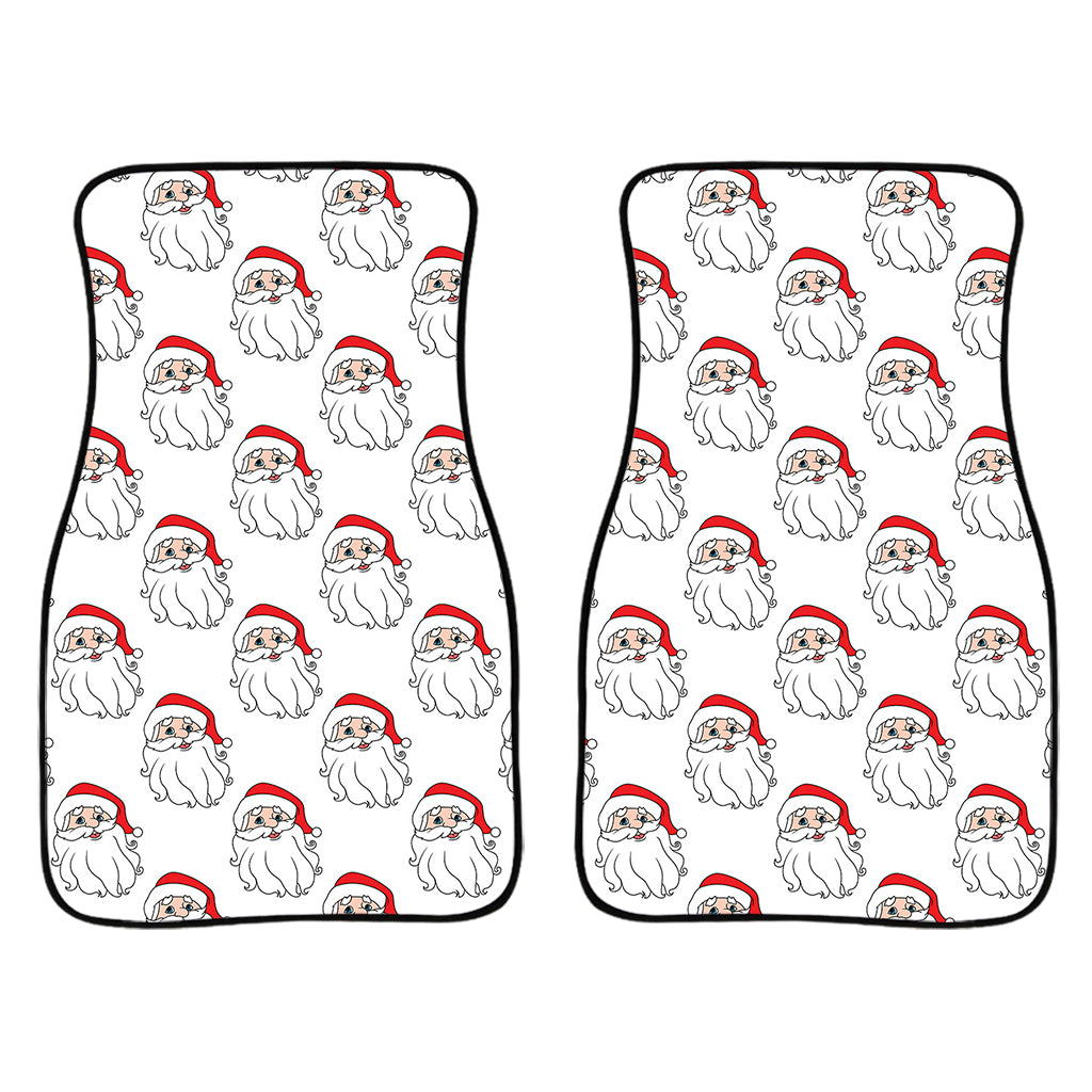 Christmas Santa Claus Pattern Print Front Car Floor Mats