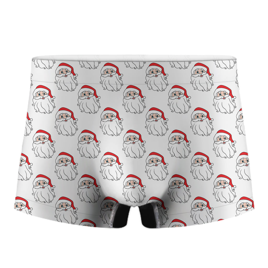 Christmas Santa Claus Pattern Print Men's Boxer Briefs