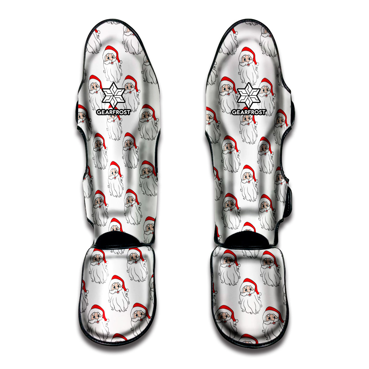 Christmas Santa Claus Pattern Print Muay Thai Shin Guards