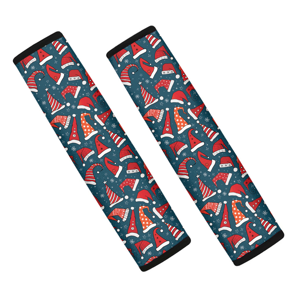 Christmas Santa Hats Pattern Print Car Seat Belt Covers