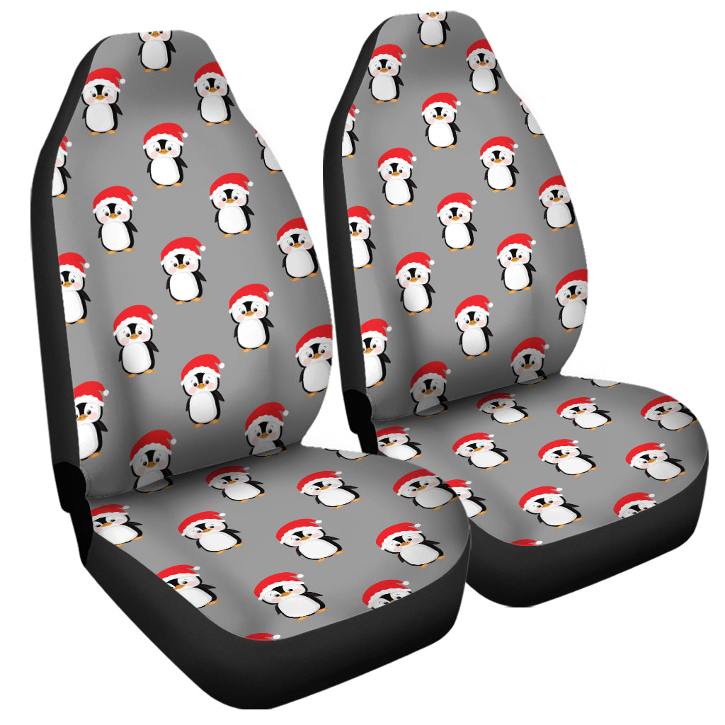 Christmas Santa Penguin Pattern Print Universal Fit Car Seat Covers