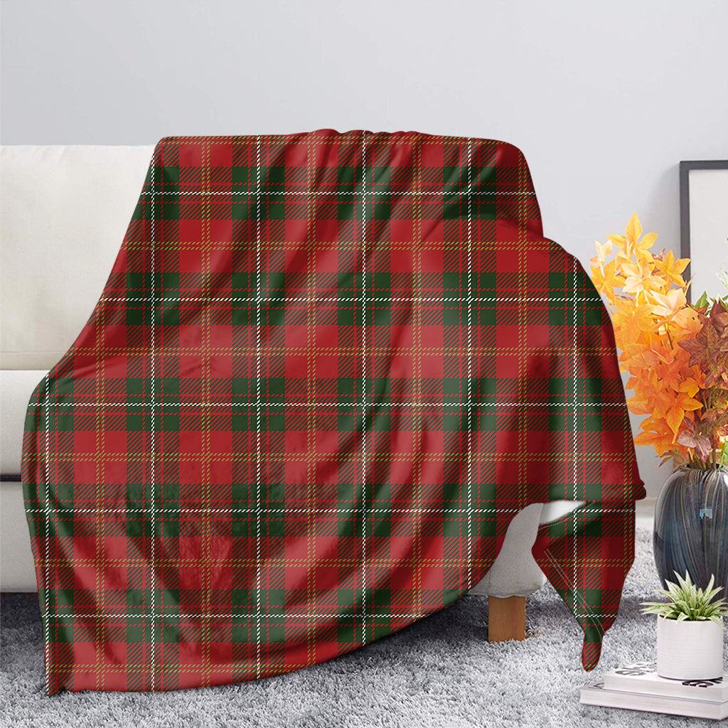 Christmas Scottish Tartan Pattern Print Blanket