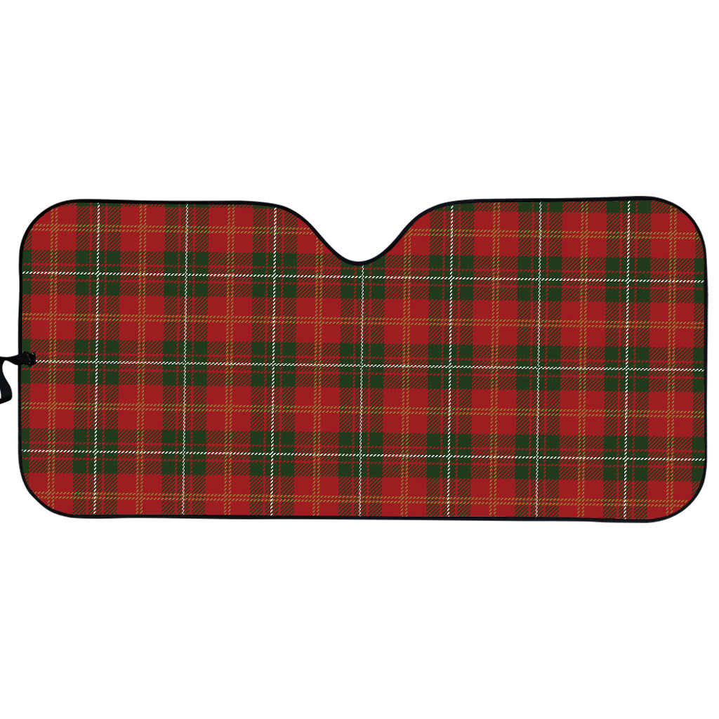 Christmas Scottish Tartan Pattern Print Car Sun Shade