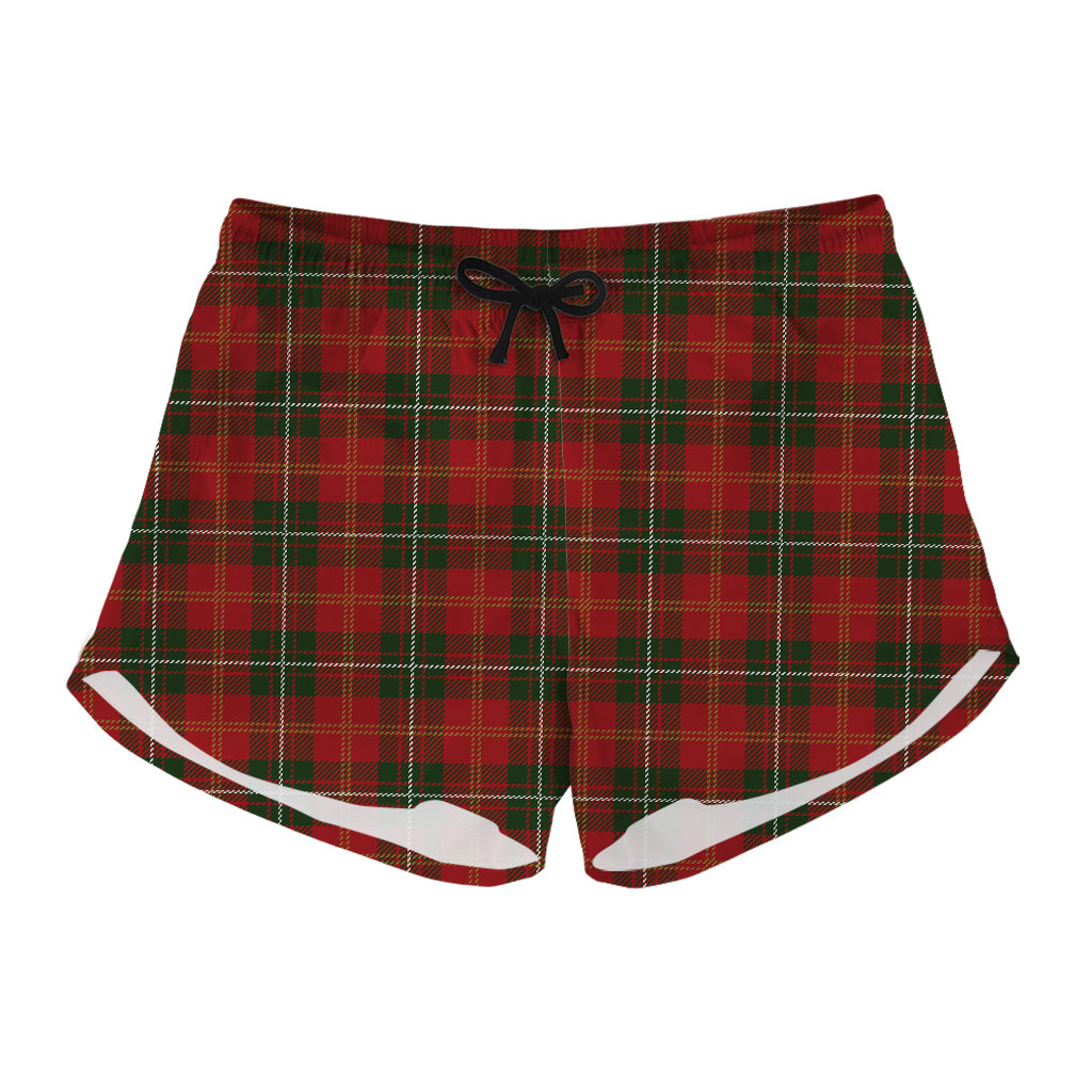 Christmas Scottish Tartan Pattern Print Women's Shorts