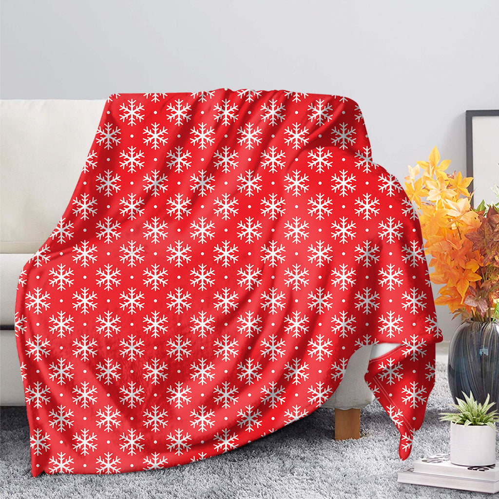 Christmas Snowflake Pattern Print Blanket