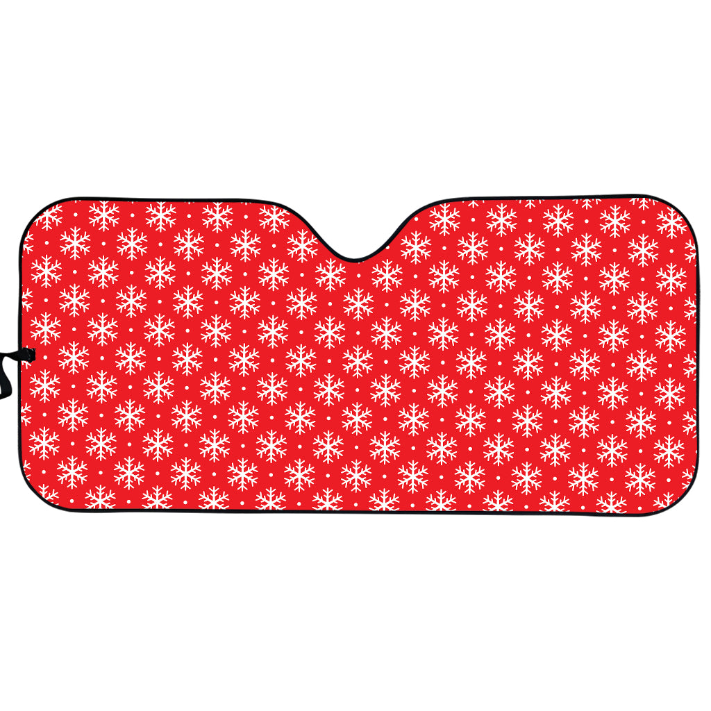 Christmas Snowflake Pattern Print Car Sun Shade