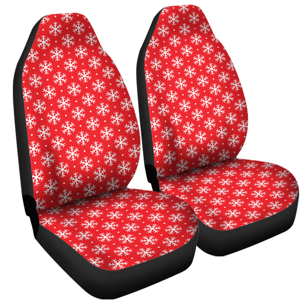 Christmas Snowflake Pattern Print Universal Fit Car Seat Covers