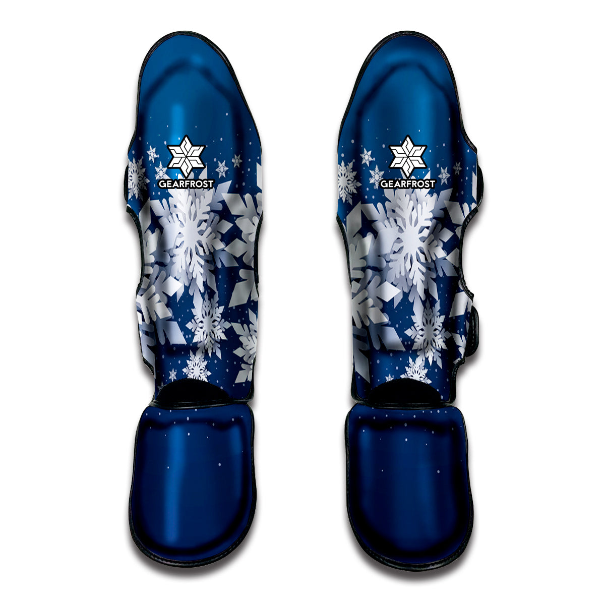 Christmas Snowflake Print Muay Thai Shin Guards