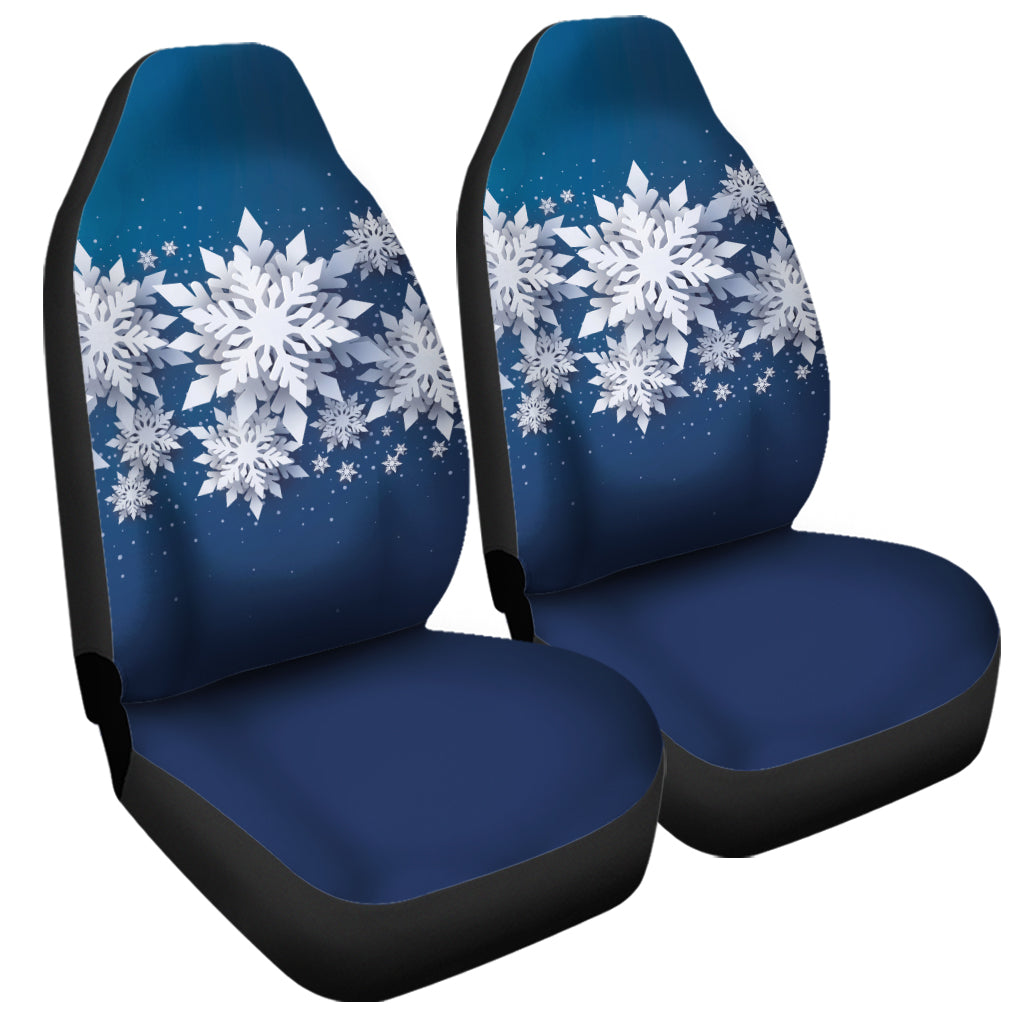 Christmas Snowflake Print Universal Fit Car Seat Covers