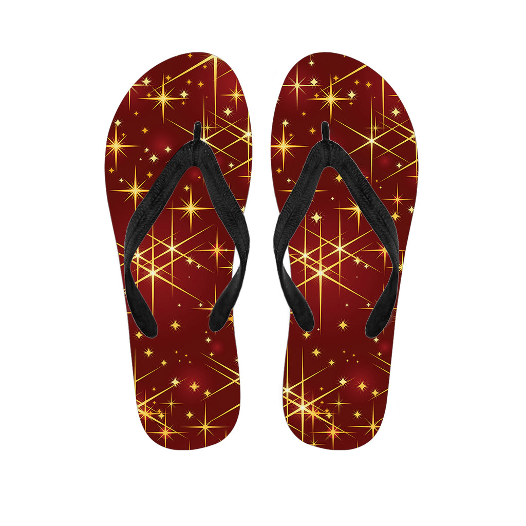 Christmas Sparkle Print Flip Flops