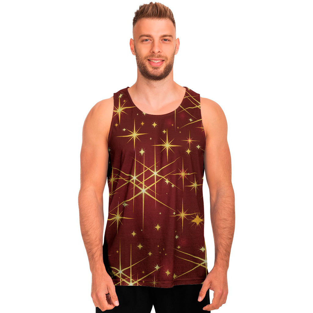 Christmas Sparkle Print Men's Tank Top