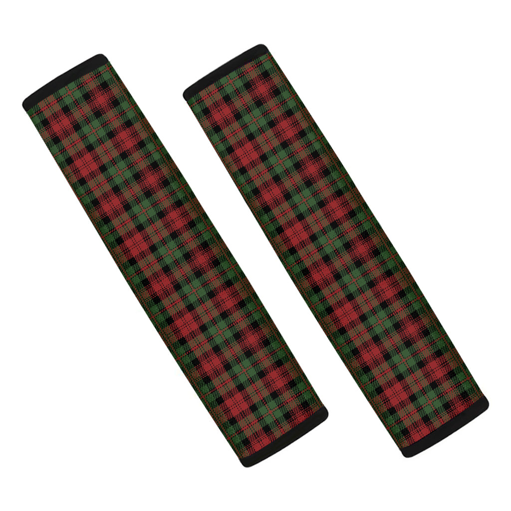 Christmas Tartan Pattern Print Car Seat Belt Covers