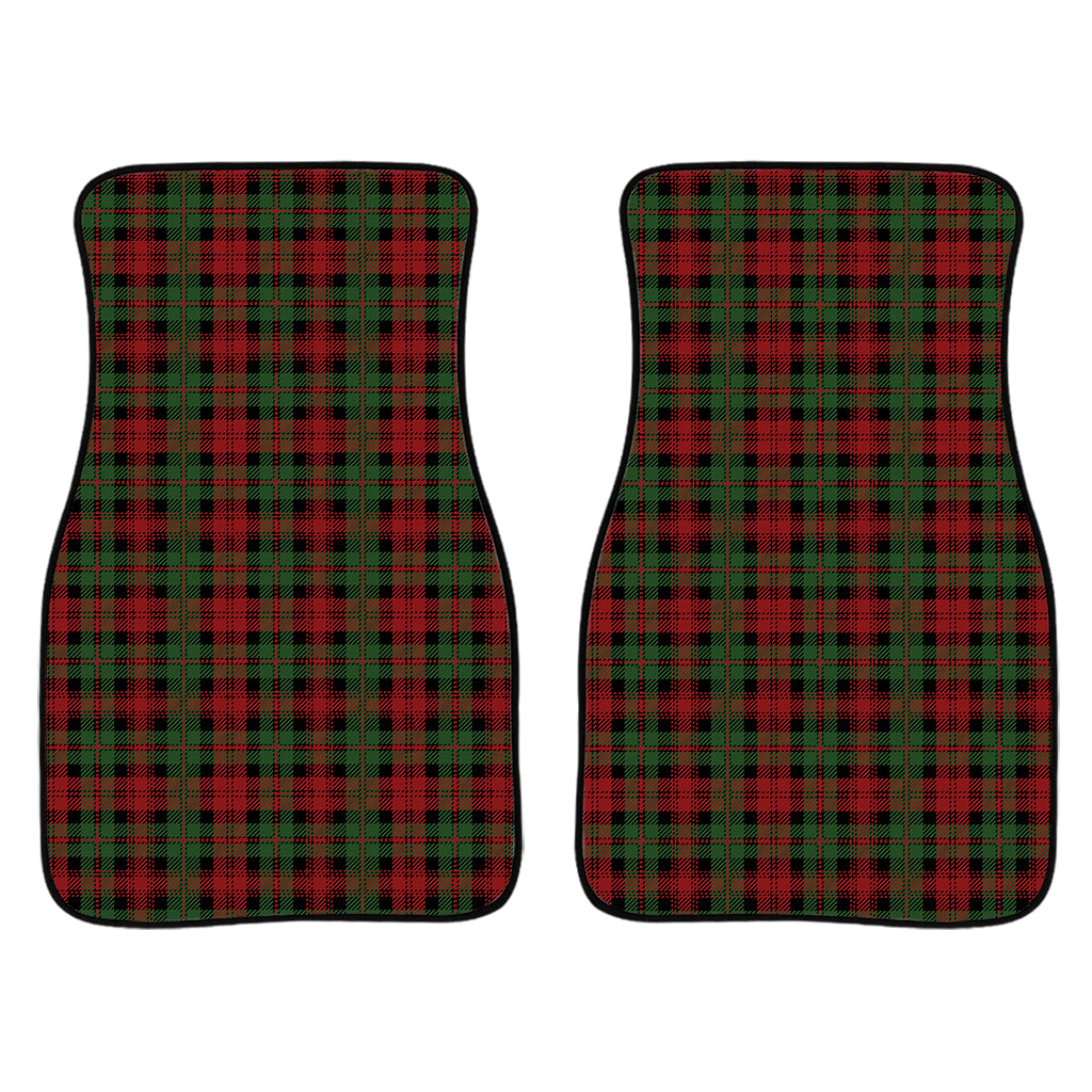 Christmas Tartan Pattern Print Front Car Floor Mats