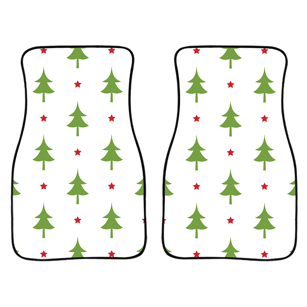 Christmas Tree And Star Pattern Print Front Car Floor Mats