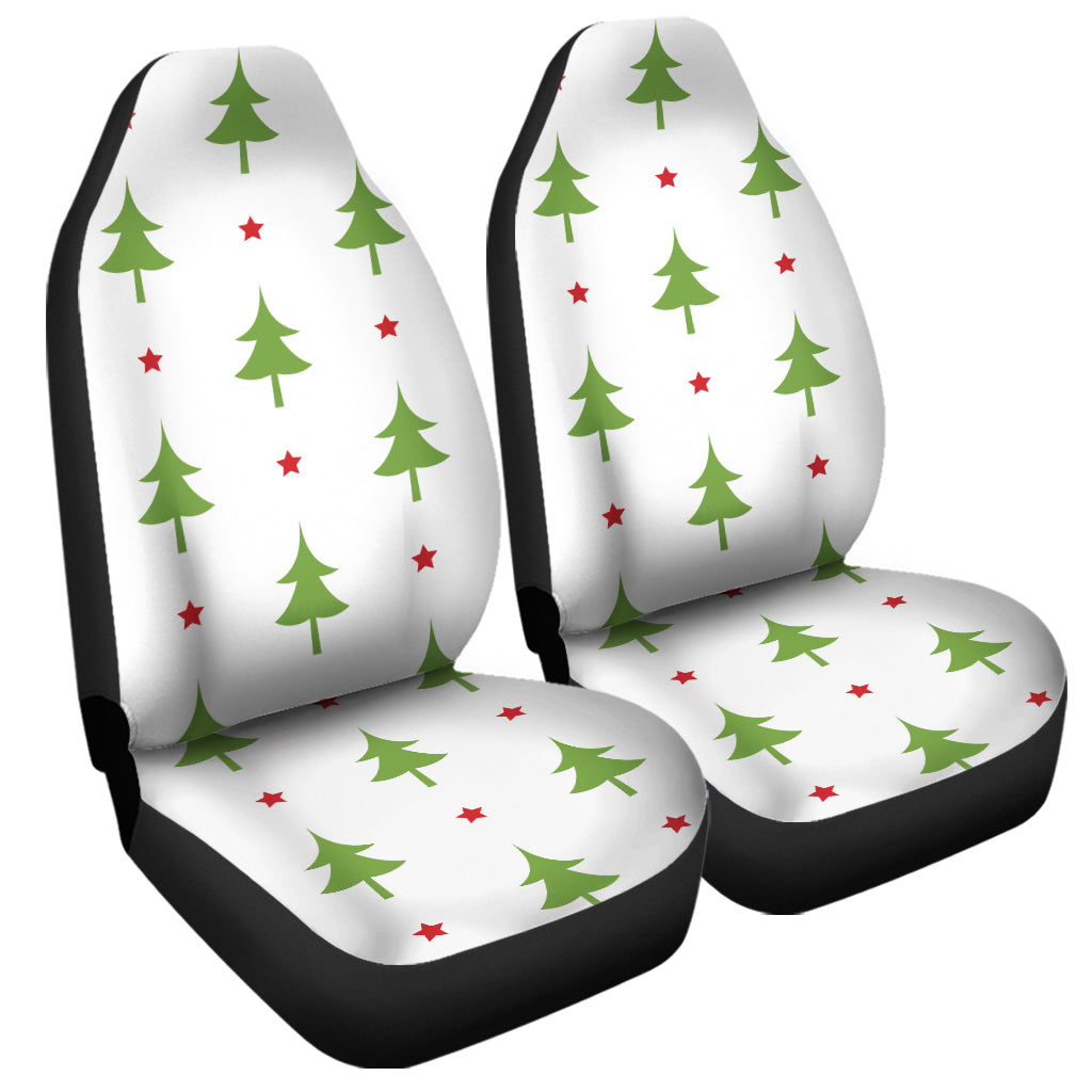 Christmas Tree And Star Pattern Print Universal Fit Car Seat Covers