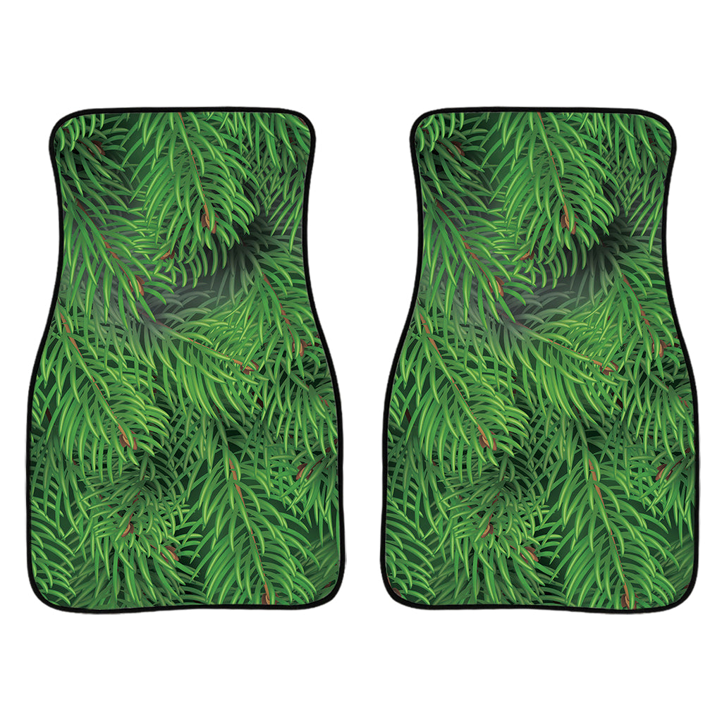 Christmas Tree Branches Print Front Car Floor Mats