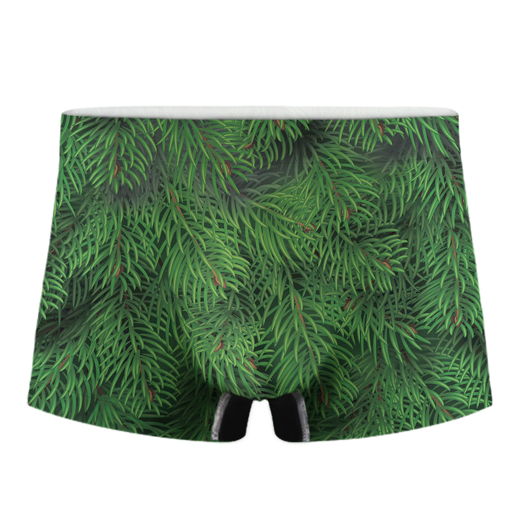 Christmas Tree Branches Print Men's Boxer Briefs