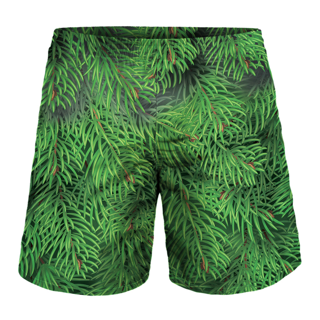 Christmas Tree Branches Print Men's Shorts