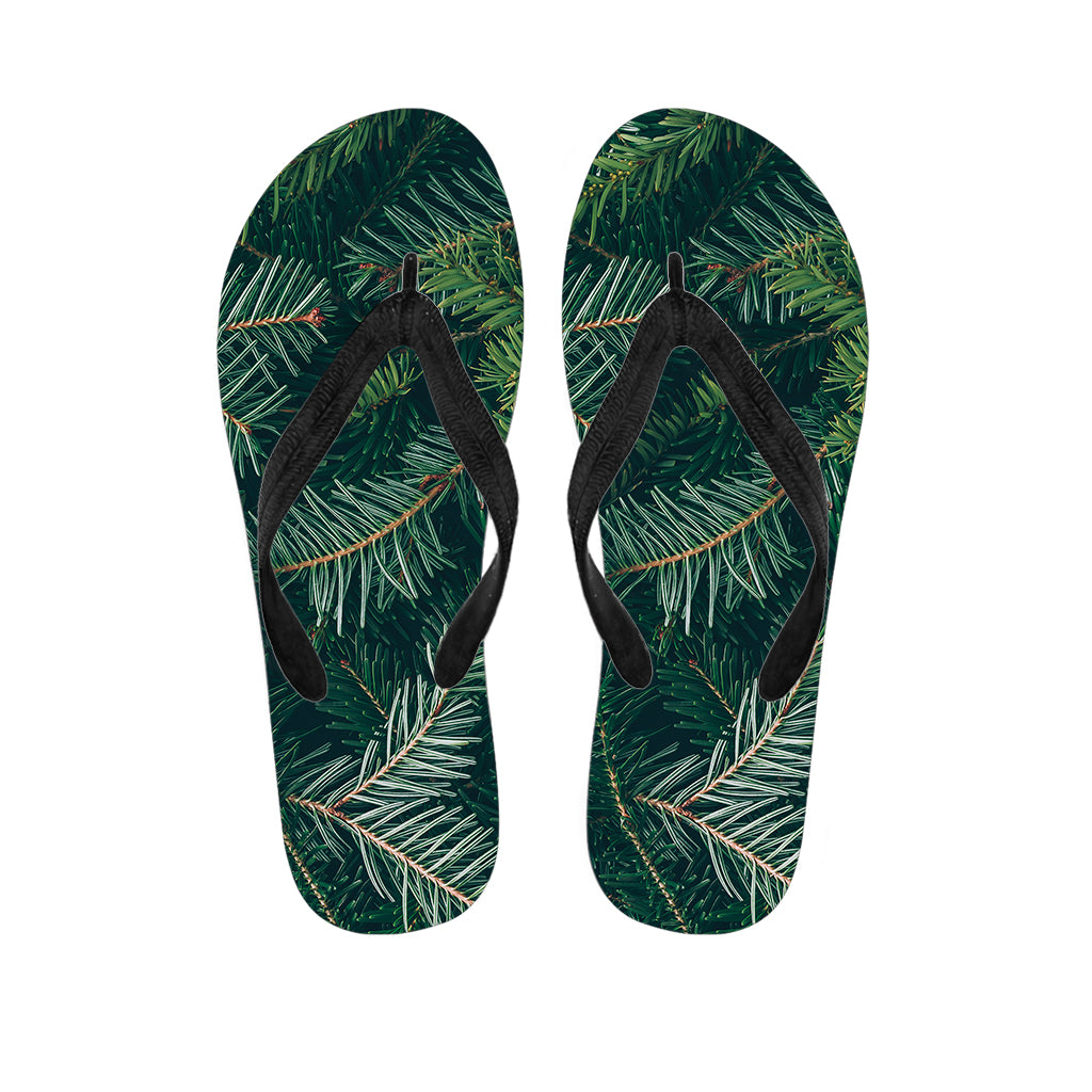 Christmas Tree Print Flip Flops