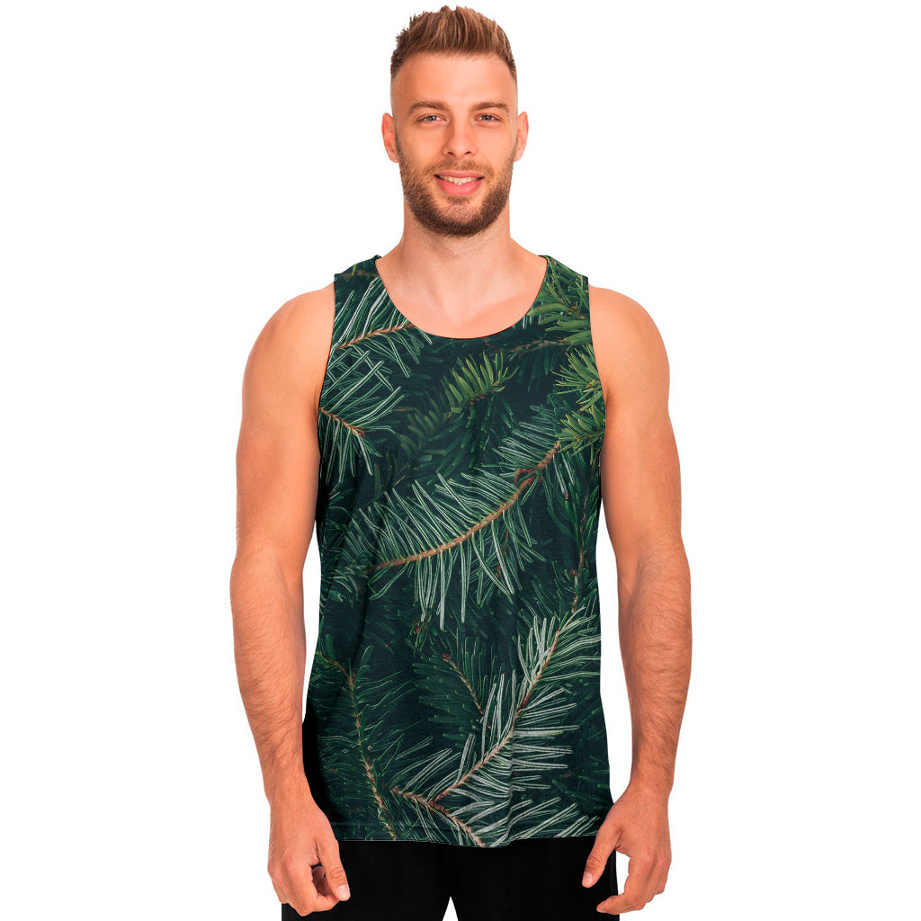 Christmas Tree Print Men's Tank Top