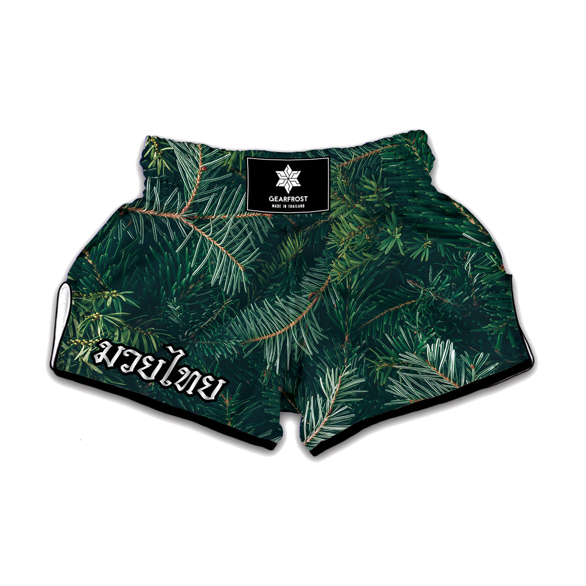 Christmas Tree Print Muay Thai Boxing Shorts