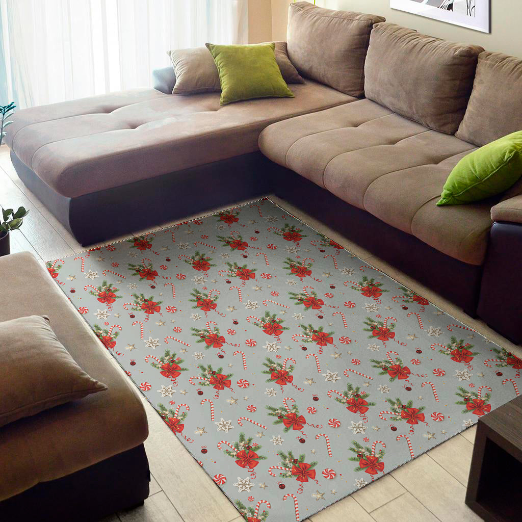 Christmas Winter Holiday Pattern Print Area Rug