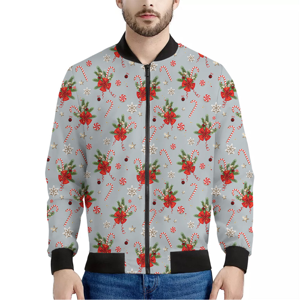 Christmas Winter Holiday Pattern Print Men's Bomber Jacket