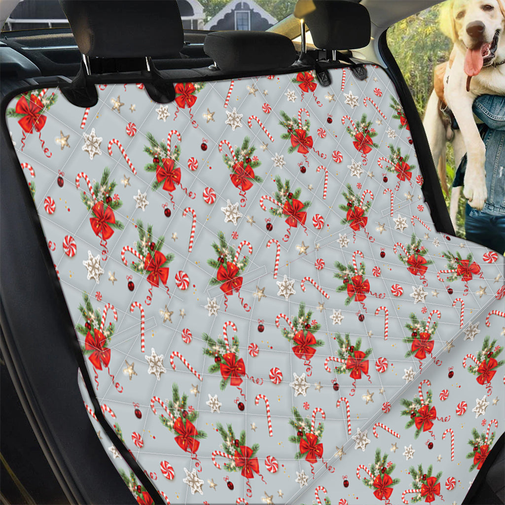 Christmas Winter Holiday Pattern Print Pet Car Back Seat Cover