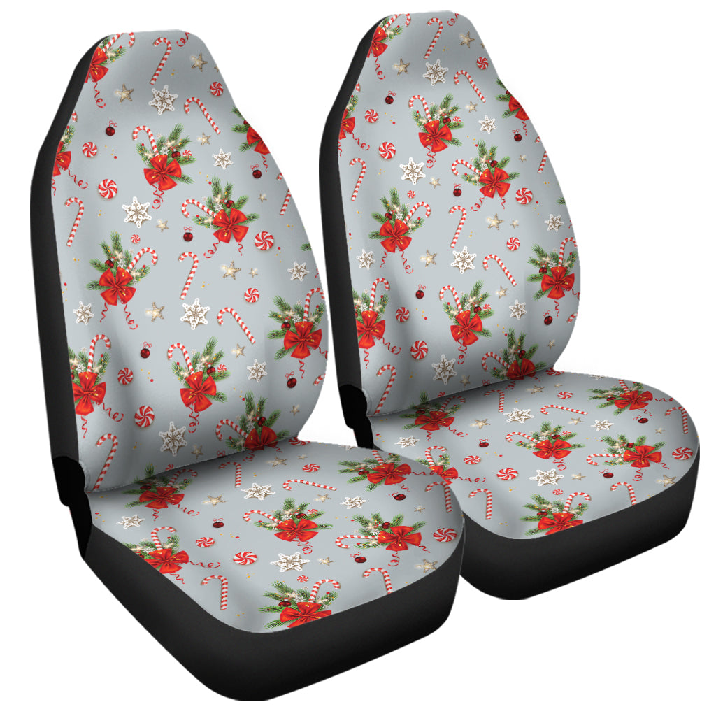 Christmas Winter Holiday Pattern Print Universal Fit Car Seat Covers