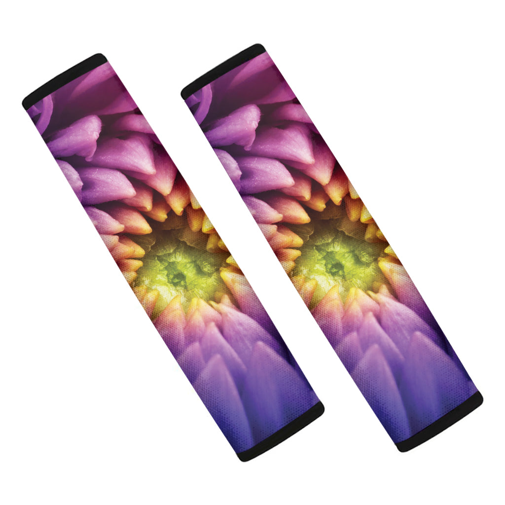 Chrysanthemum Flower Print Car Seat Belt Covers