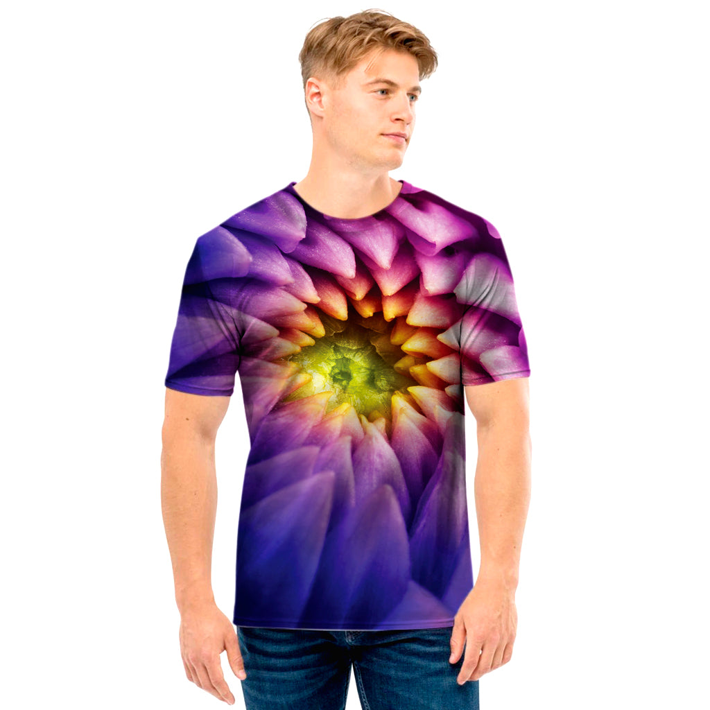 Chrysanthemum Flower Print Men's T-Shirt