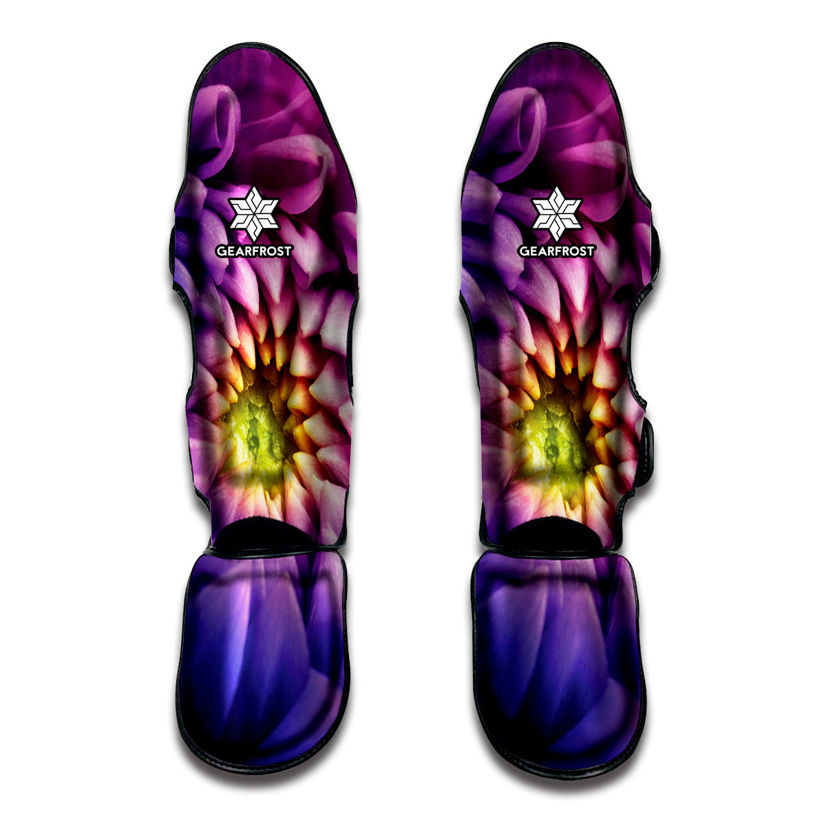 Chrysanthemum Flower Print Muay Thai Shin Guards