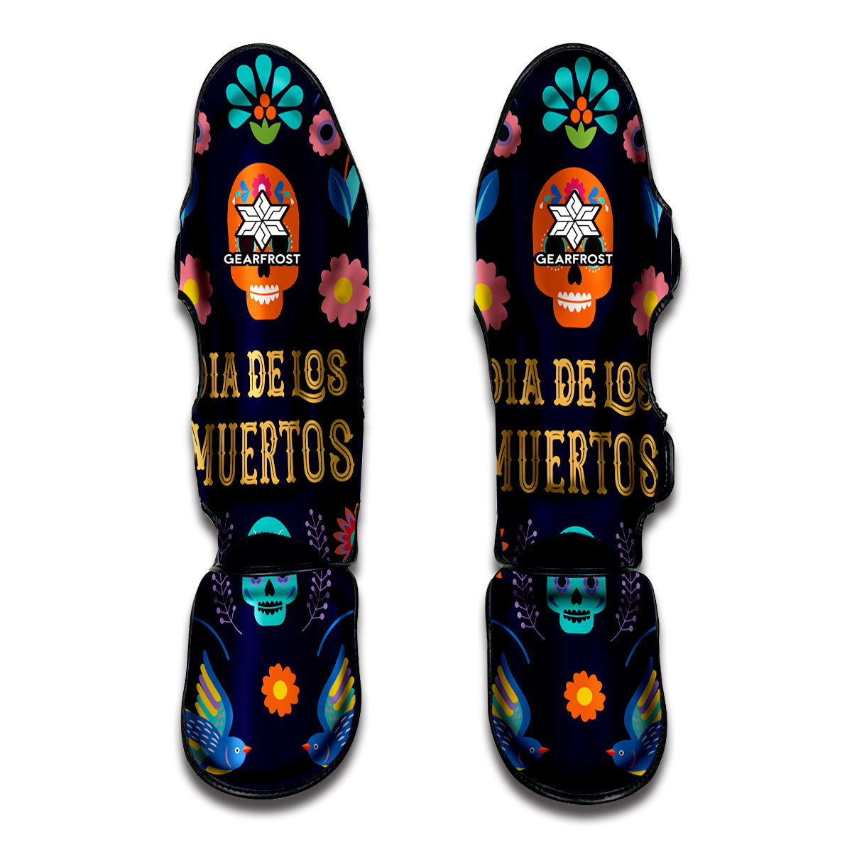 Cinco de Mayo Day Of The Dead Print Muay Thai Shin Guards