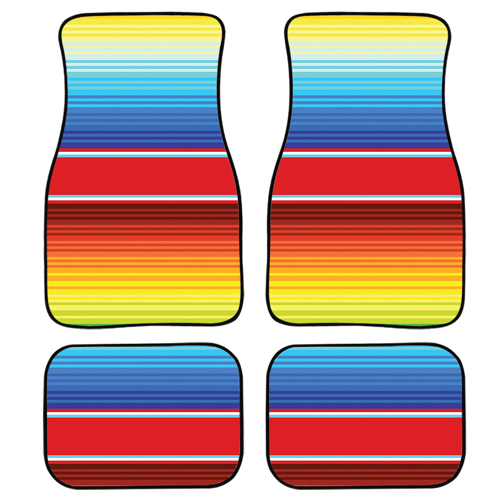 Cinco De Mayo Mexican Pattern Print Front and Back Car Floor Mats