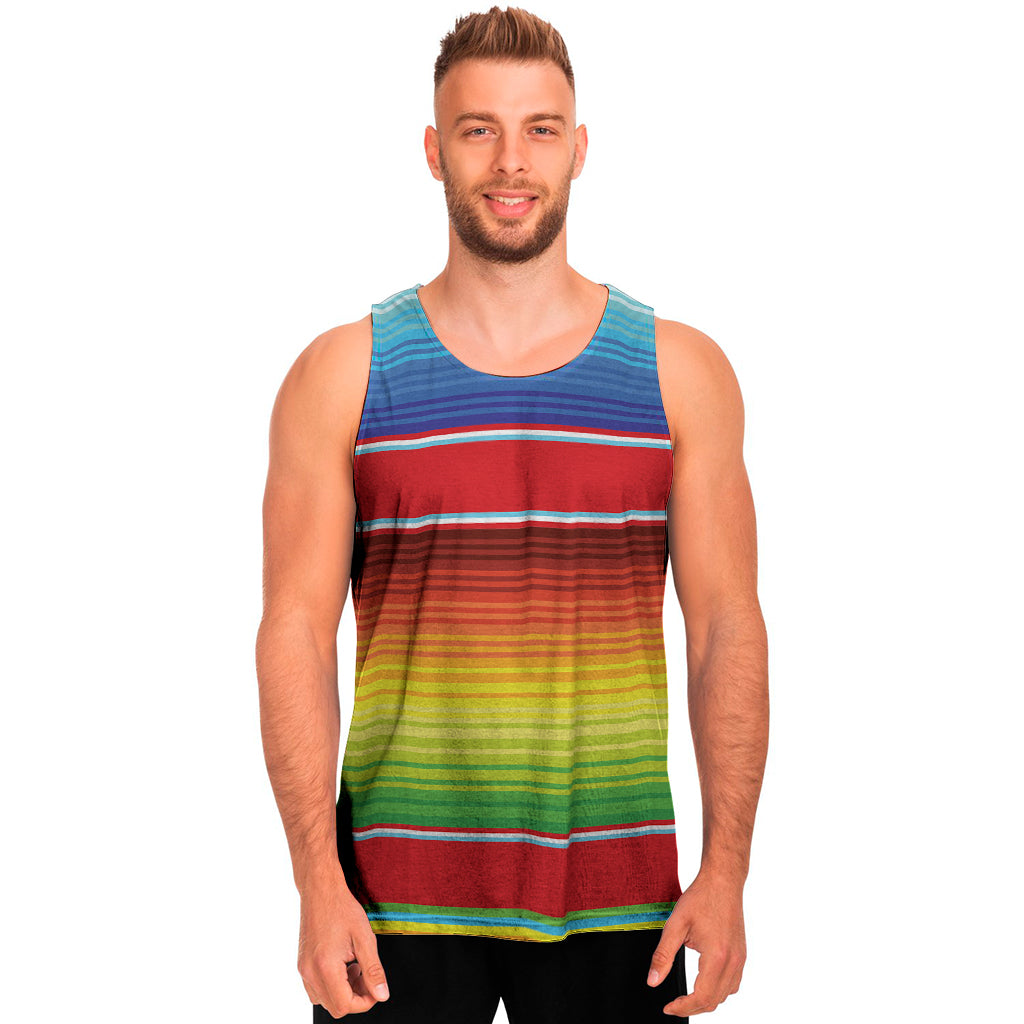 Cinco De Mayo Mexican Pattern Print Men's Tank Top