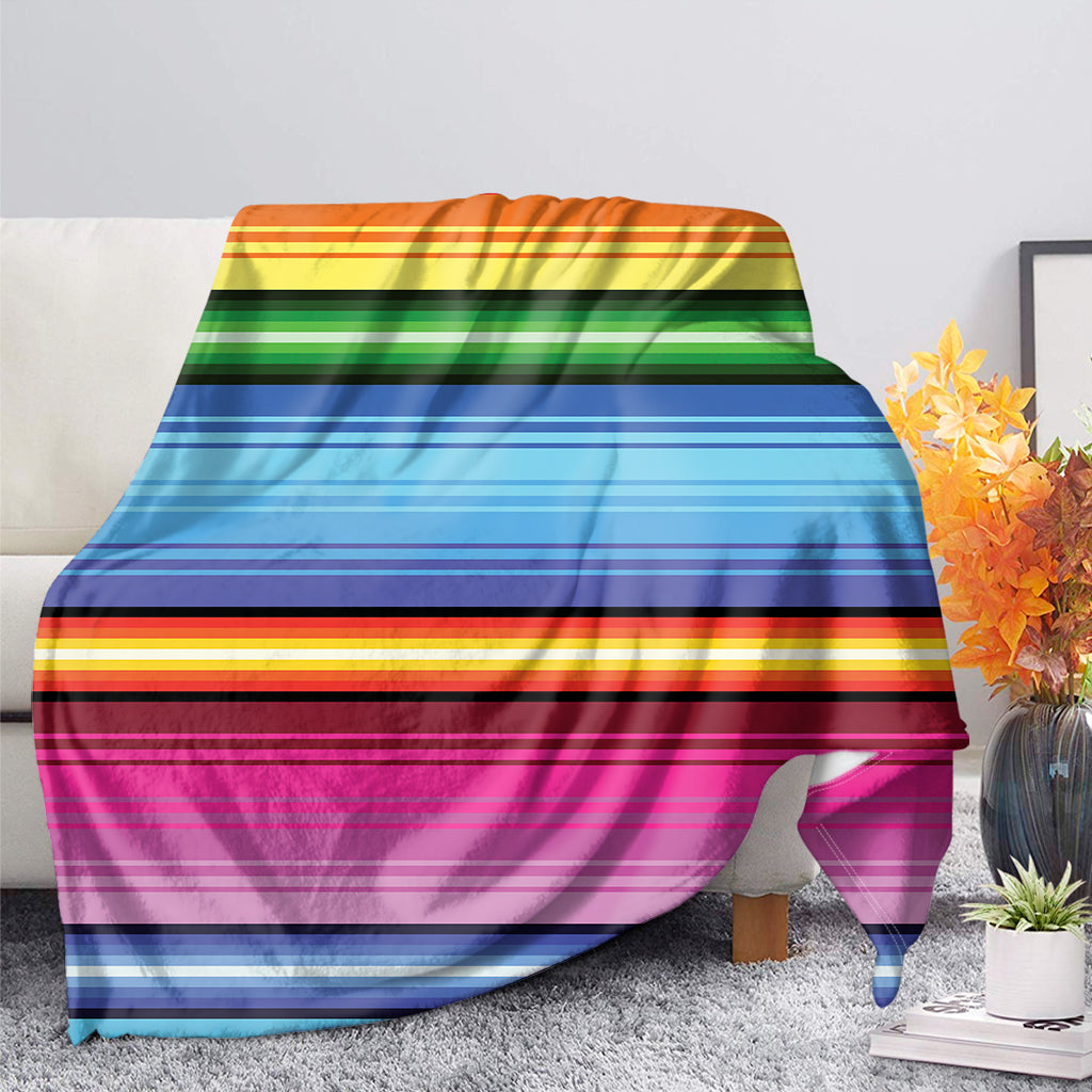 Cinco De Mayo Mexican Stripe Print Blanket