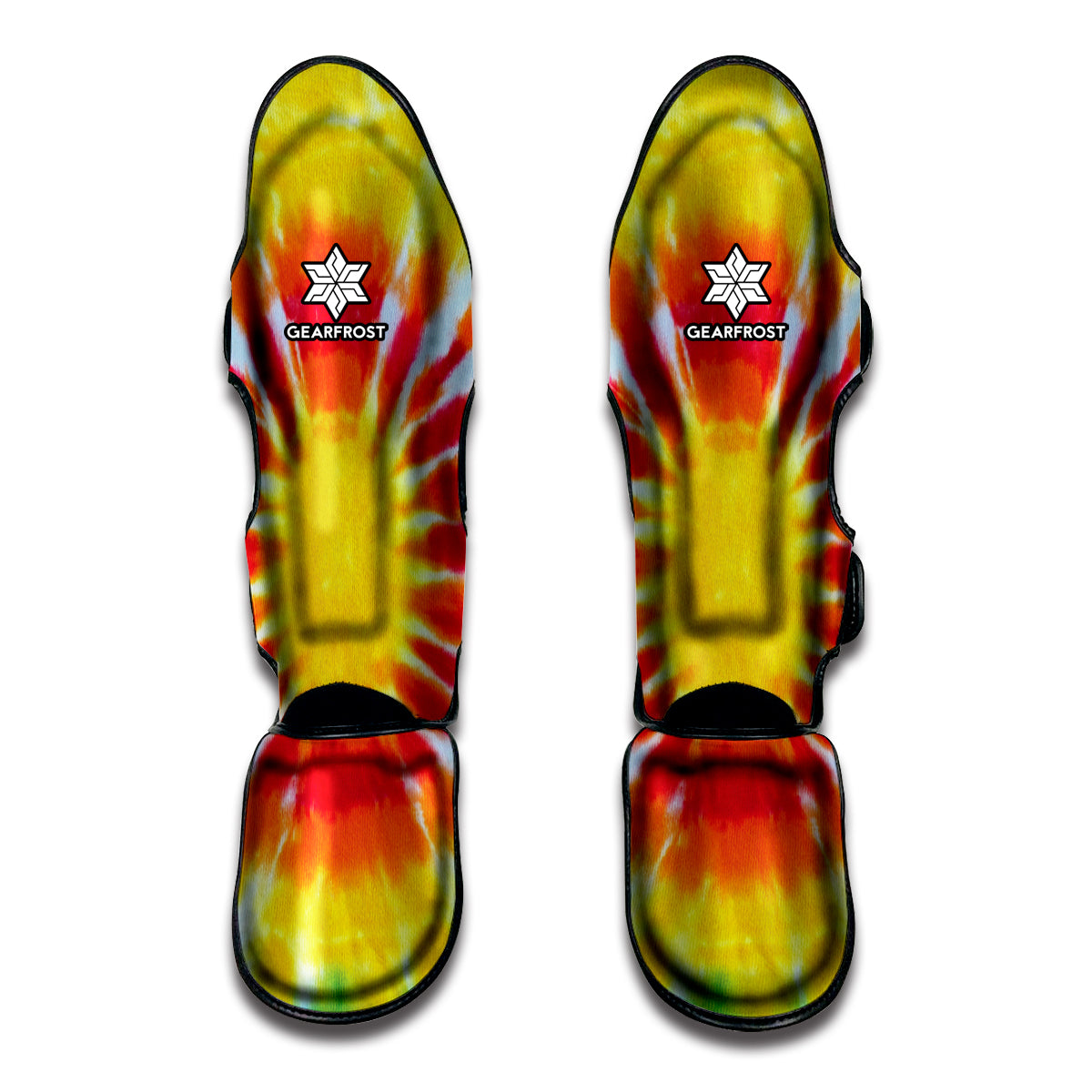 Circle Tie Dye Print Muay Thai Shin Guards