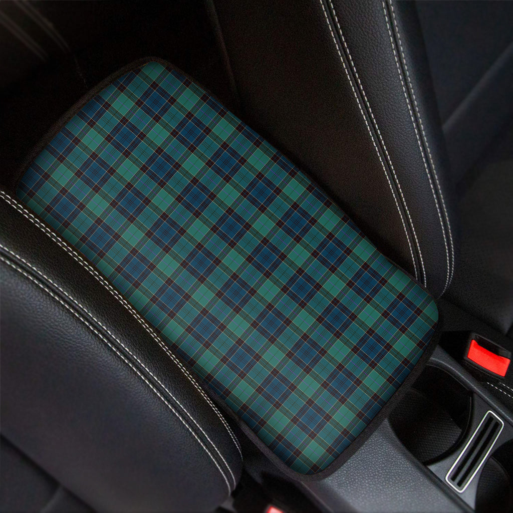 Clan Campbell Tartan Pattern Print Car Center Console Cover