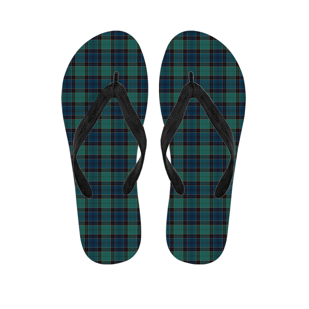 Clan Campbell Tartan Pattern Print Flip Flops