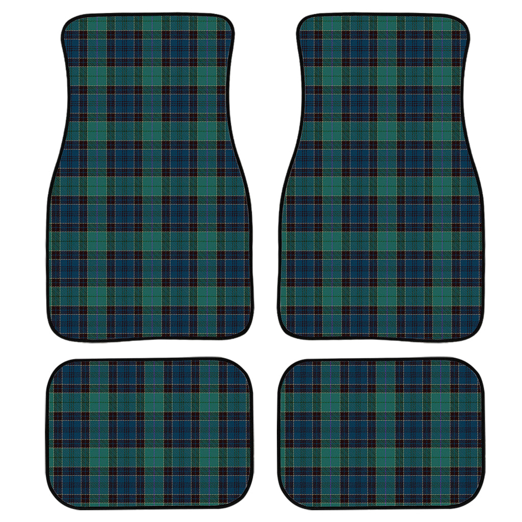 Clan Campbell Tartan Pattern Print Front and Back Car Floor Mats