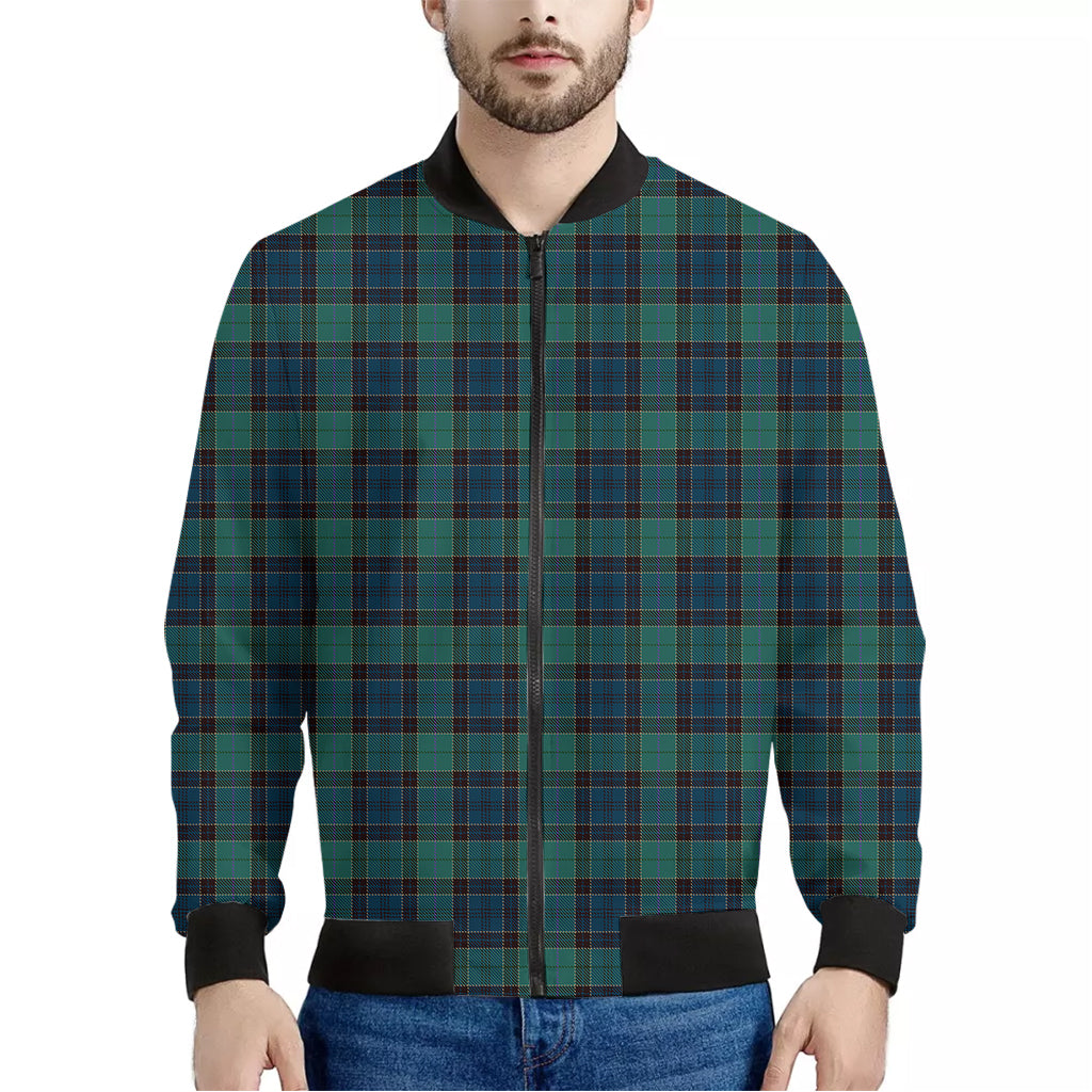 Clan Campbell Tartan Pattern Print Men's Bomber Jacket