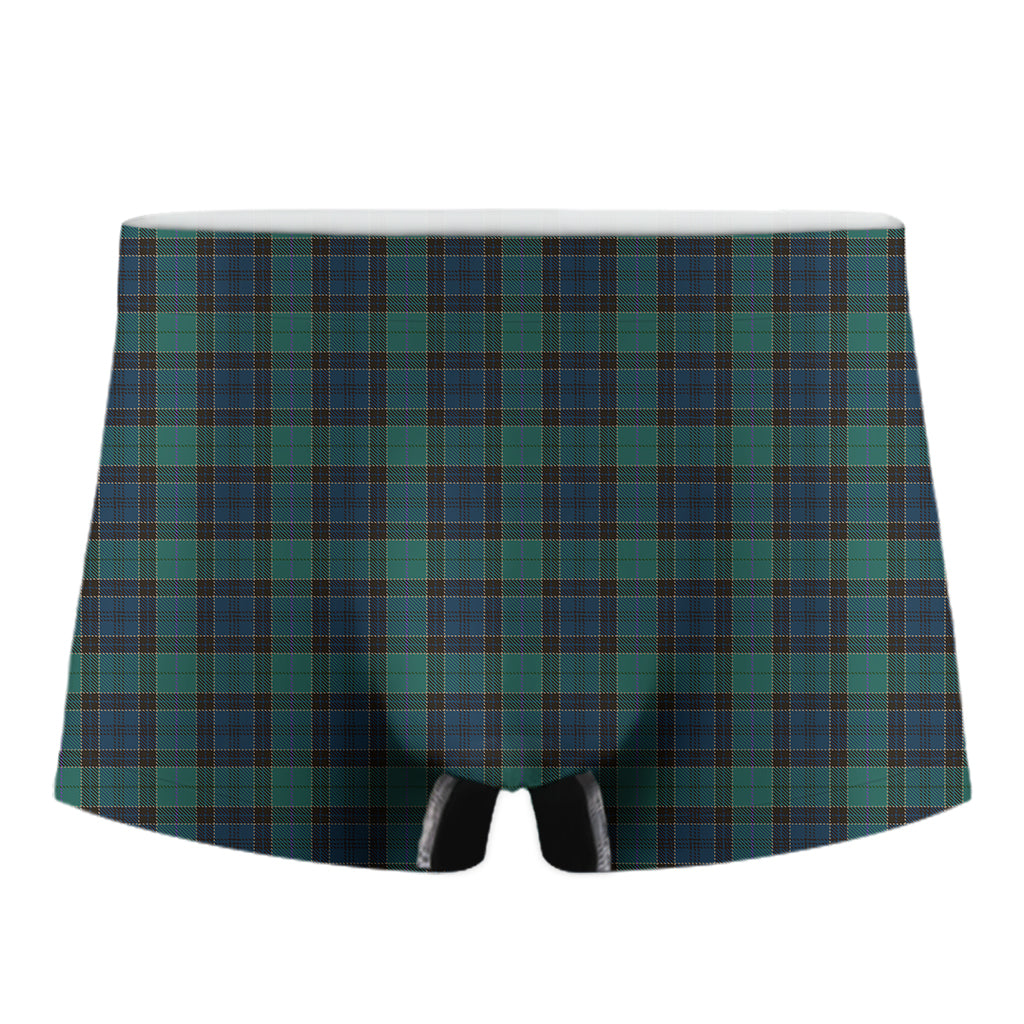 Clan Campbell Tartan Pattern Print Men's Boxer Briefs