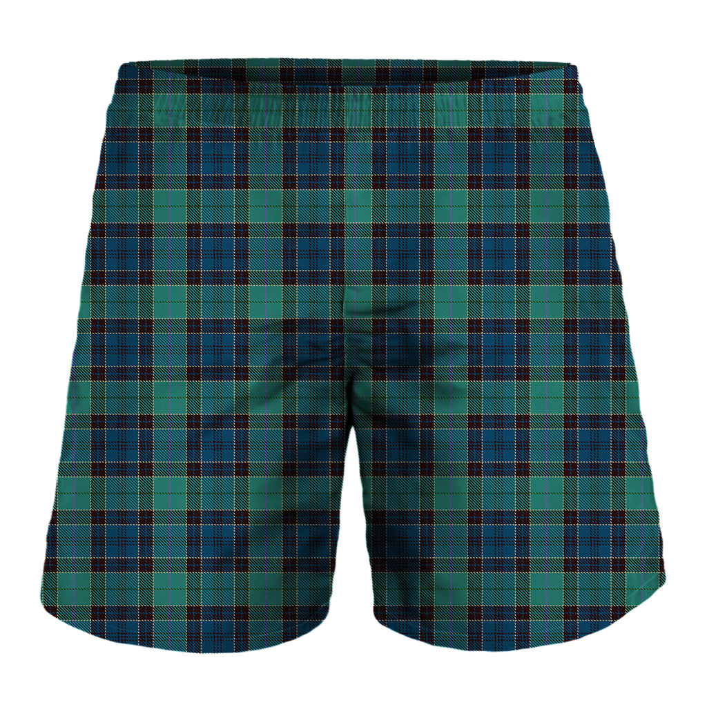 Clan Campbell Tartan Pattern Print Men's Shorts