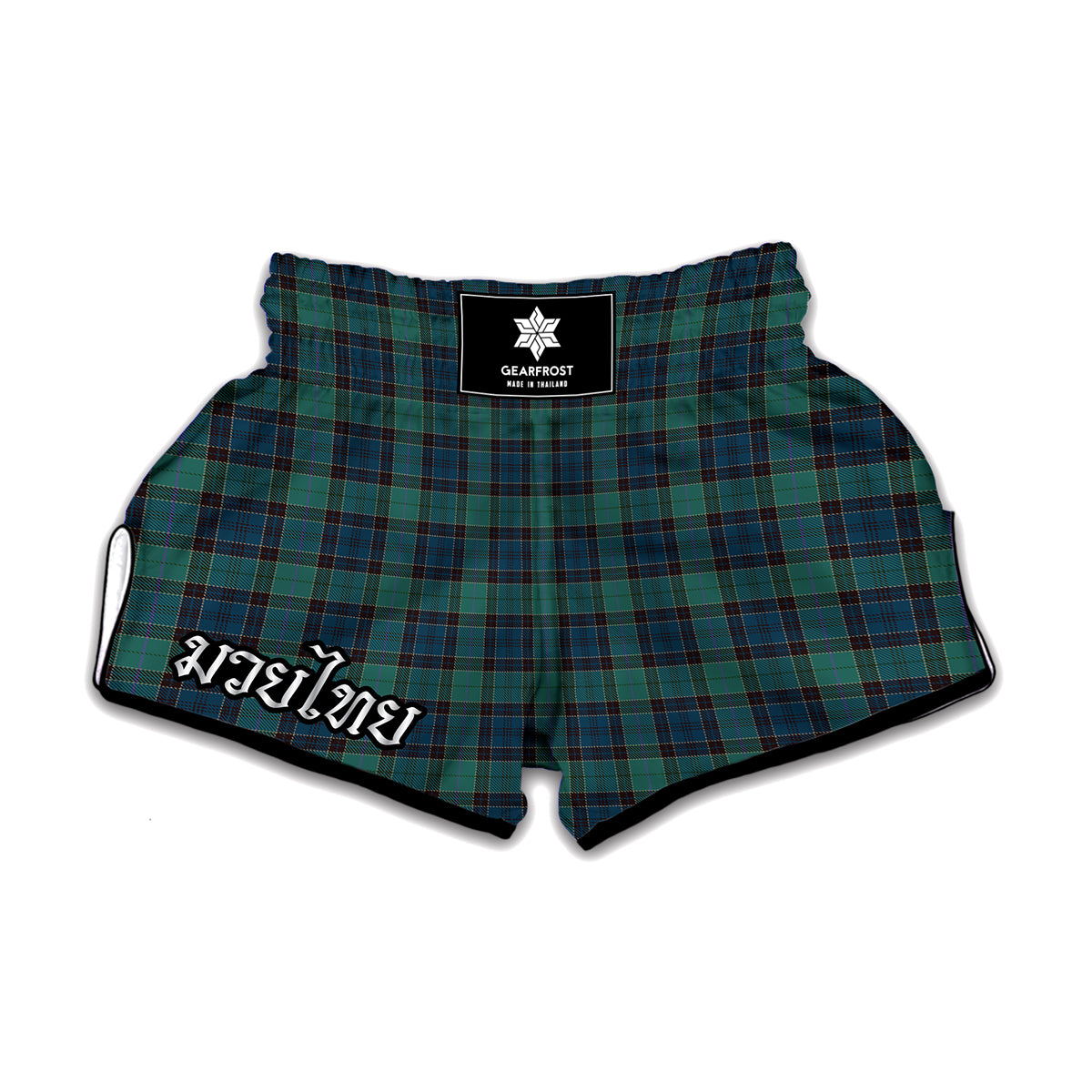 Clan Campbell Tartan Pattern Print Muay Thai Boxing Shorts