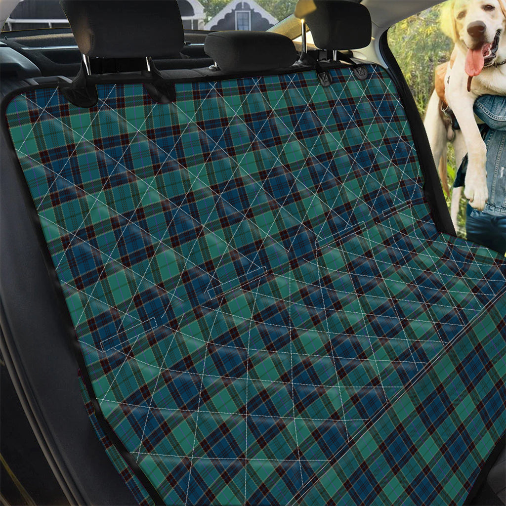 Clan Campbell Tartan Pattern Print Pet Car Back Seat Cover