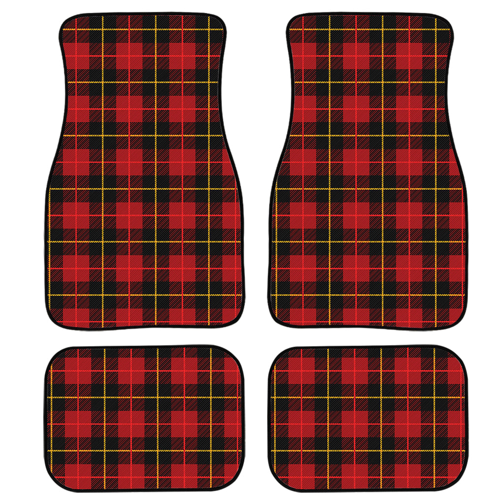 Clan Macqueen Tartan Pattern Print Front and Back Car Floor Mats