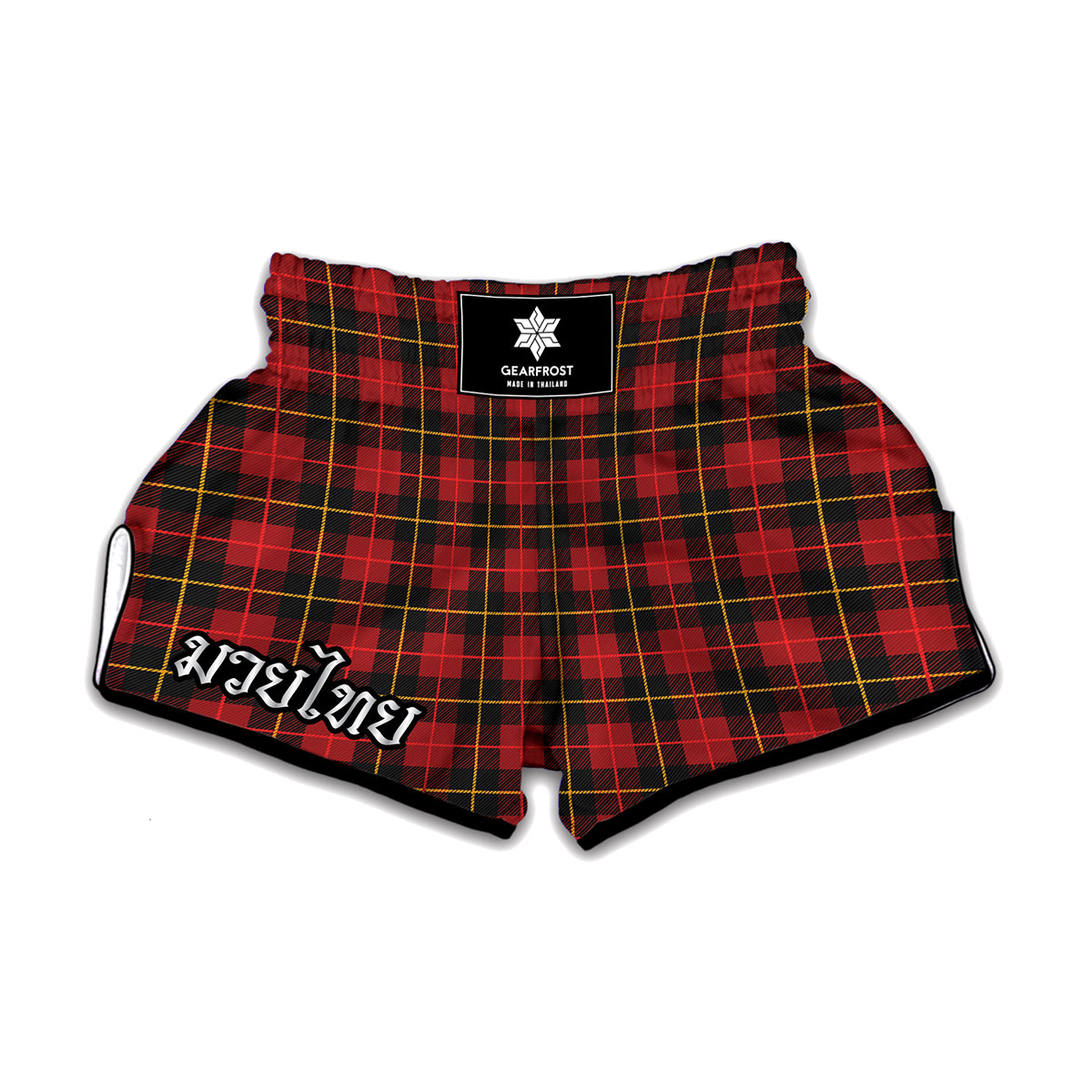 Clan Macqueen Tartan Pattern Print Muay Thai Boxing Shorts